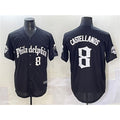 Philadelphia Phillies #8 Nick Castellanos Green Puhics With Patch Stitched Cool Base Jersey