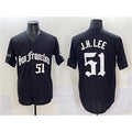 San Francisco Giants #51 Jung Hoo Lee Black Puhics 'Gothic Fog Edition' Vapor Premier Limited Stitched Jersey