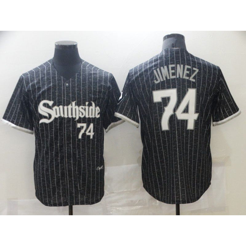 Chicago White Sox #74 Jimenez City Edition Black Puhics Game 2021 Jersey