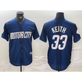 Detroit Tigers #33 Colt Keith 2024 Navy Puhics City Connect Cool Base Limited Stitched Jersey 2