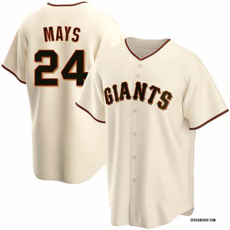 San Francisco Giants #24 Willie Mays Cream Puhics Cool Base Stitched Jersey