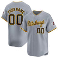 Custom Pittsburgh Pirates Active Player Gray Puhics Away Limited Stitched Jersey