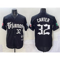 Texas Rangers #32 Evan Carter Black Puhics Mexico 2025 Vapor Premier Limited Stitched Jersey