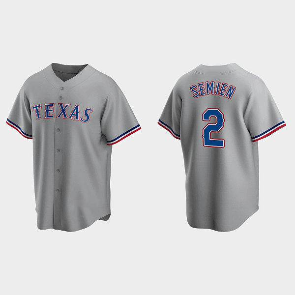 Texas Rangers #2 Marcus Semien Gray Puhics Cool Base Stitched Jersey